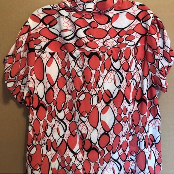 Unique Spectrum Short Sleeves Button Down Blouse Size 26/28W - Picture 6 of 8